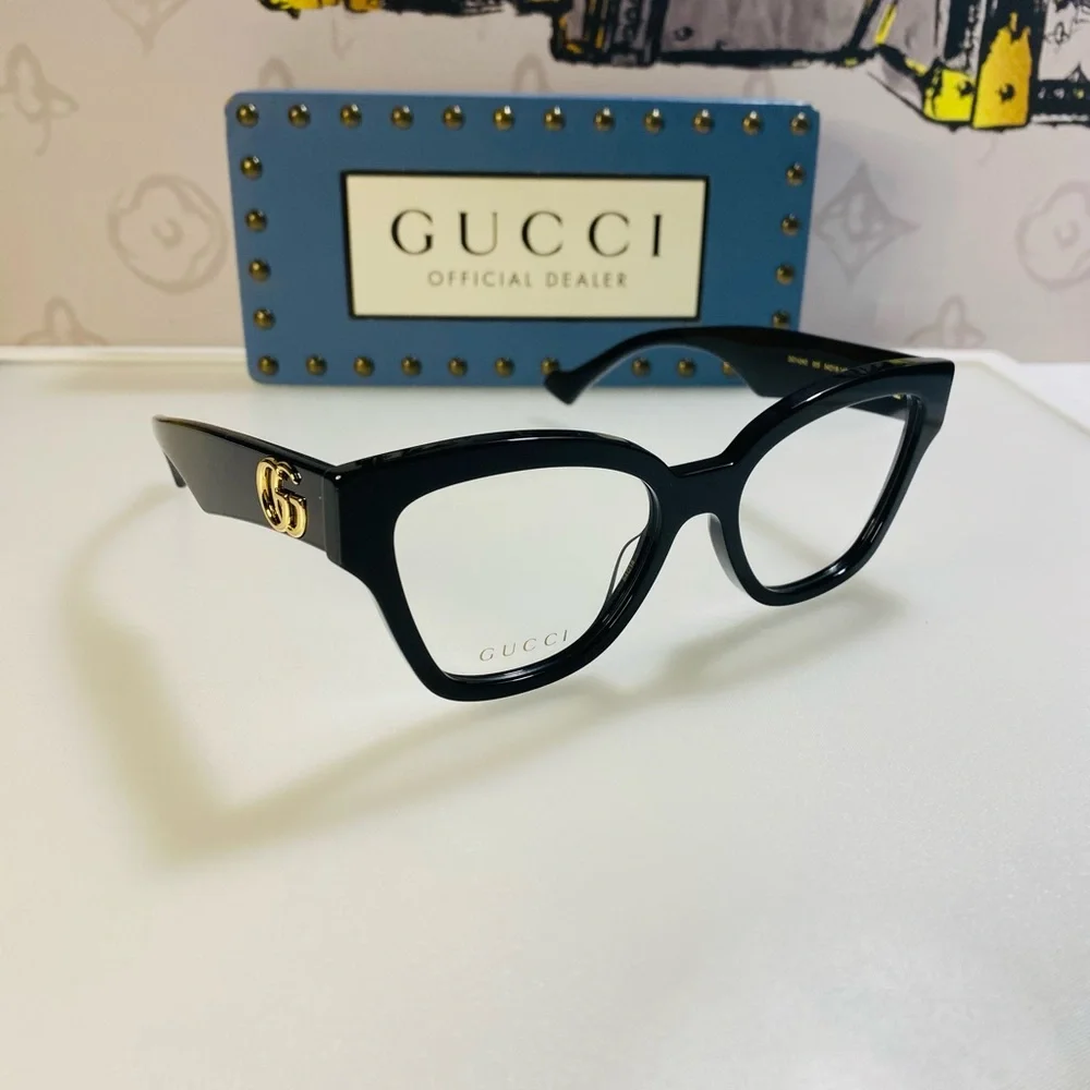New Gucci Demo GG1424 Butterfly Ladies Fashion Optical Eyeglasses GG1424O 005 54